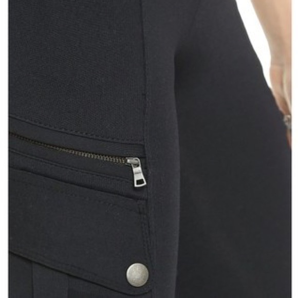 David Lerner Dark Grey cargo quilted leggings - Picture 2 of 3